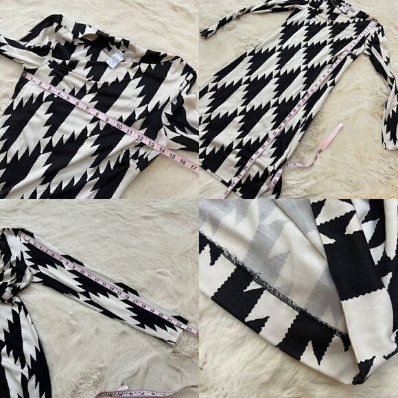 Diane Von Furstenberg Native Hound Aztec Silk Lorah Dress DVF women’s size 2 - Picture 12 of 13